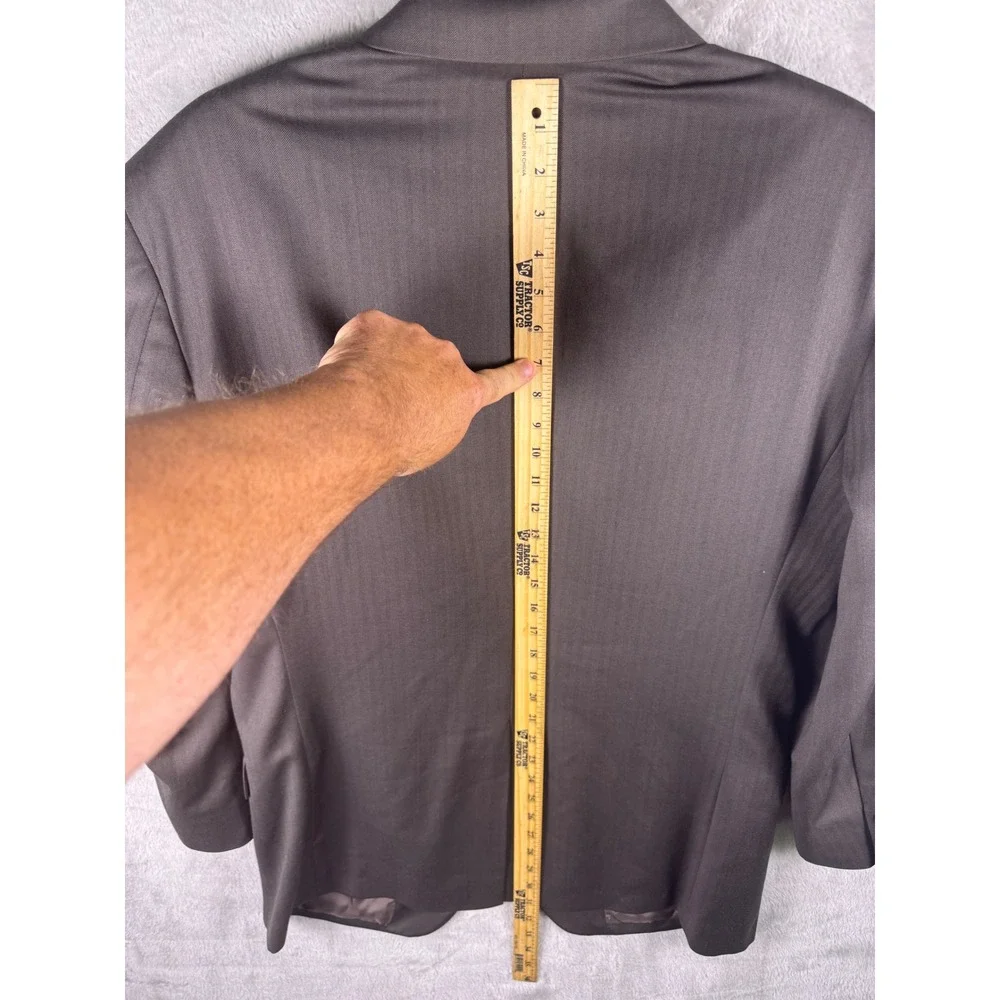 Jos. A. Bank 42L Mens Signature Collection Brown Herringbone 100% Wool Blazer